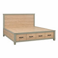 Holzbett mit Schubladen 200x200 cm