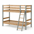 Etagenbett aus Holz und Metall mit Leiter 200x90x160 cm
