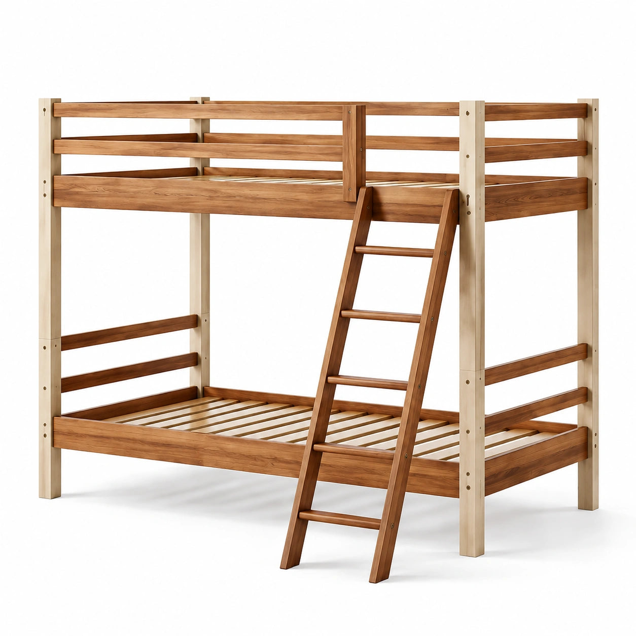 Hochbett aus Kiefernholz Natur 200x90cm