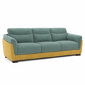 3-Sitzer Sofa Stoff Grün/Gelb 210x85x90 cm