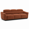 3-Sitzer Sofa aus Stoff Braun