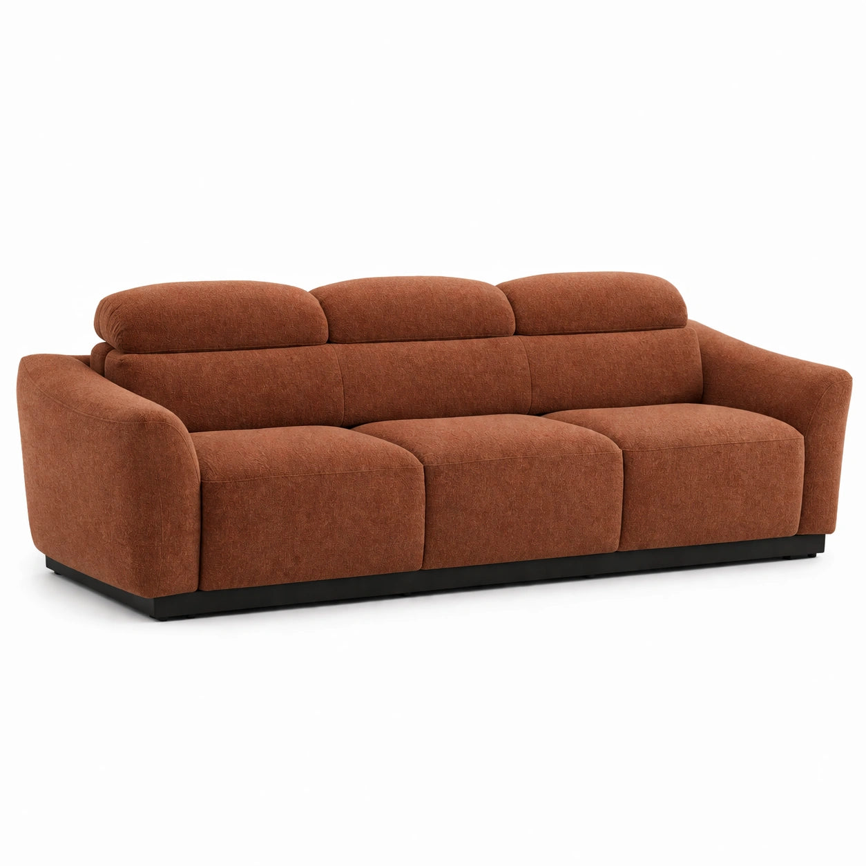3-Sitzer Sofa aus Stoff Braun