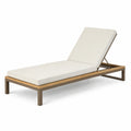 Sonnenliege mit Aluminiumrahmen und Polyesterbezug Beige